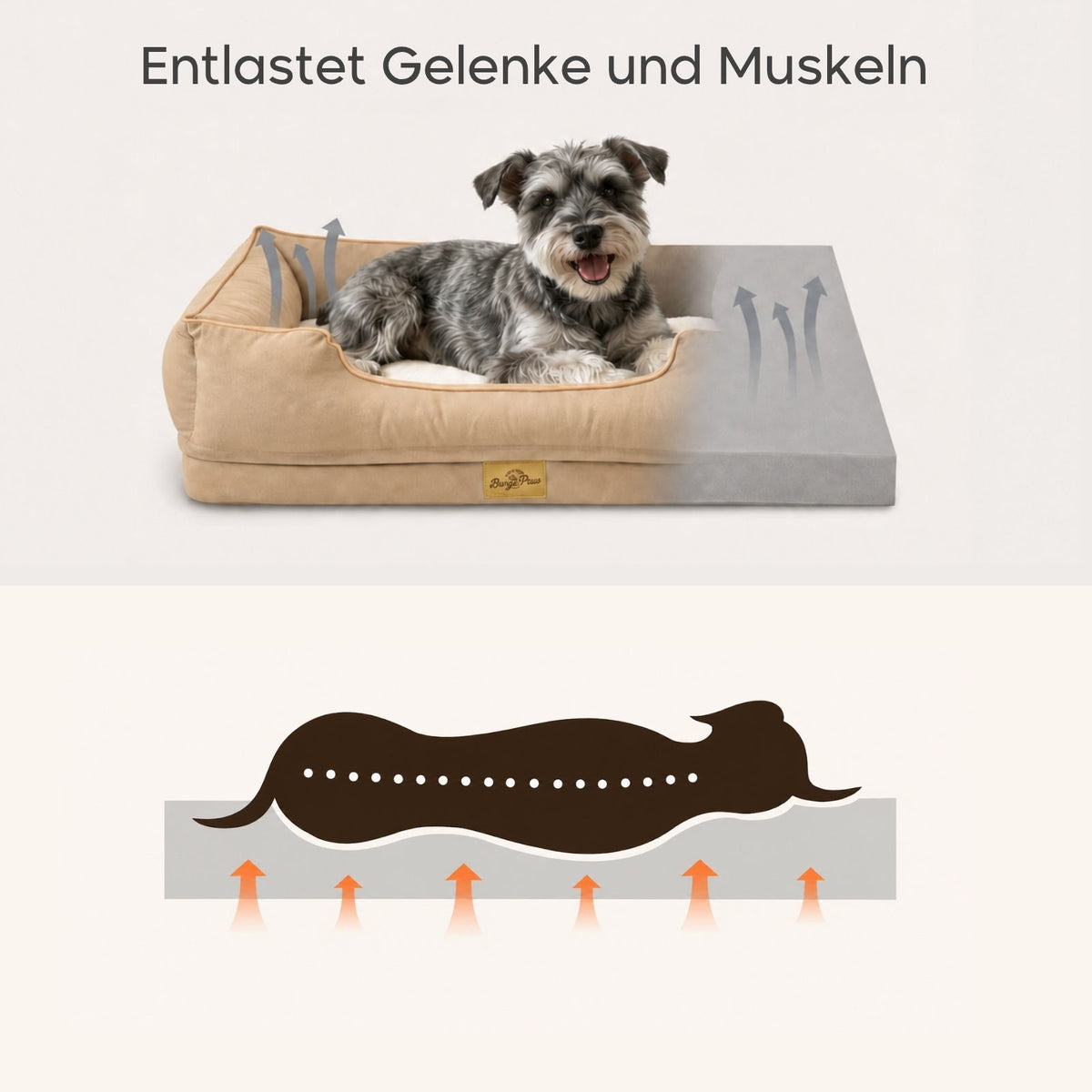 Haustierbett Grösse M Hundebett Schlafplatz Kuschelbett Liegeplatz