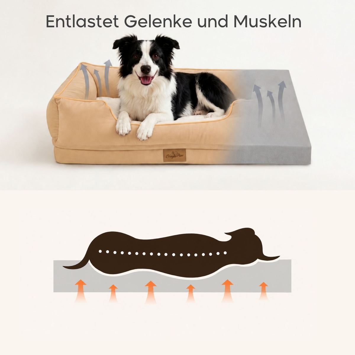 Haustierbett Grösse XL Kuschelbett Liegeplatz Hundebett Schlafplatz