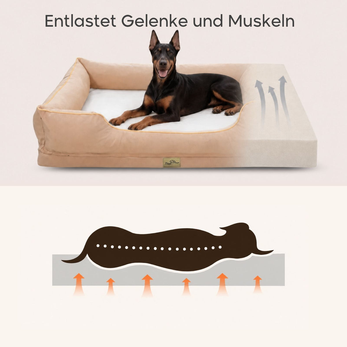 Haustierbett Grösse 3XL Hundebett Kuschelbett Liegeplatz Schlafplatz