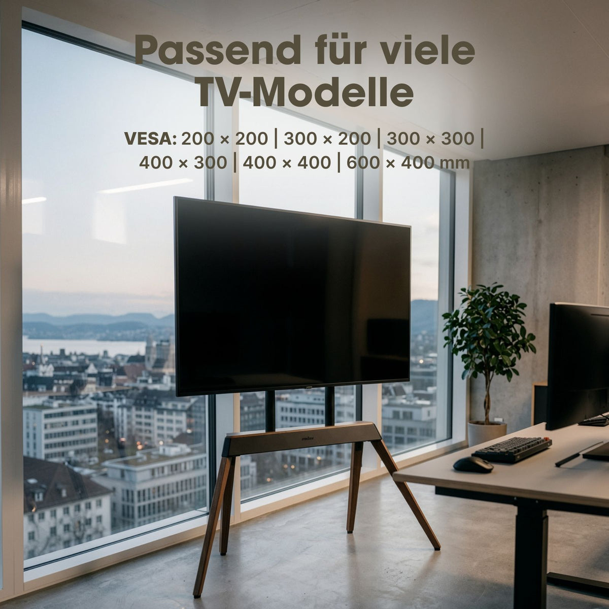 Universal TV-Ständer 40-86 Zoll Fernsehständer TV-Stativfuss Quad