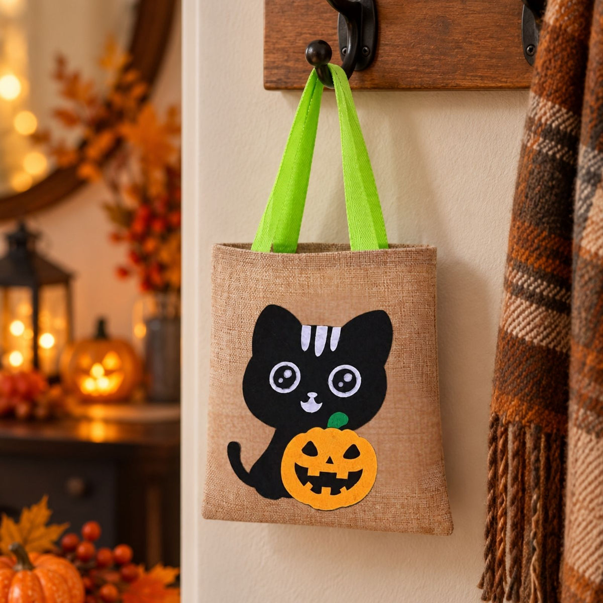 Halloween-Süssigkeitentasche Trick-or-Treat-Tasche Beutel Leinenbeutel