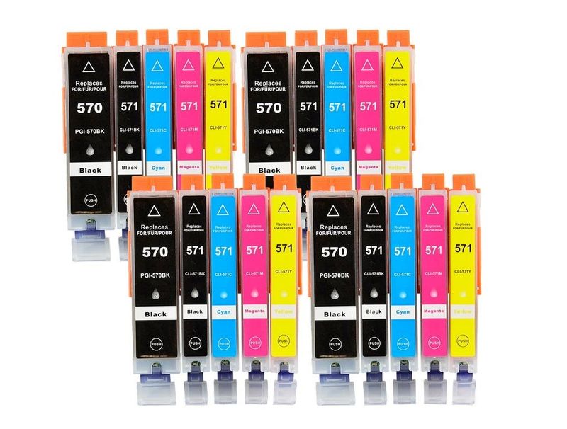 Alternative Tintenpatrone zu Canon PGI-570PGBK, CLI-571 CMYK XL