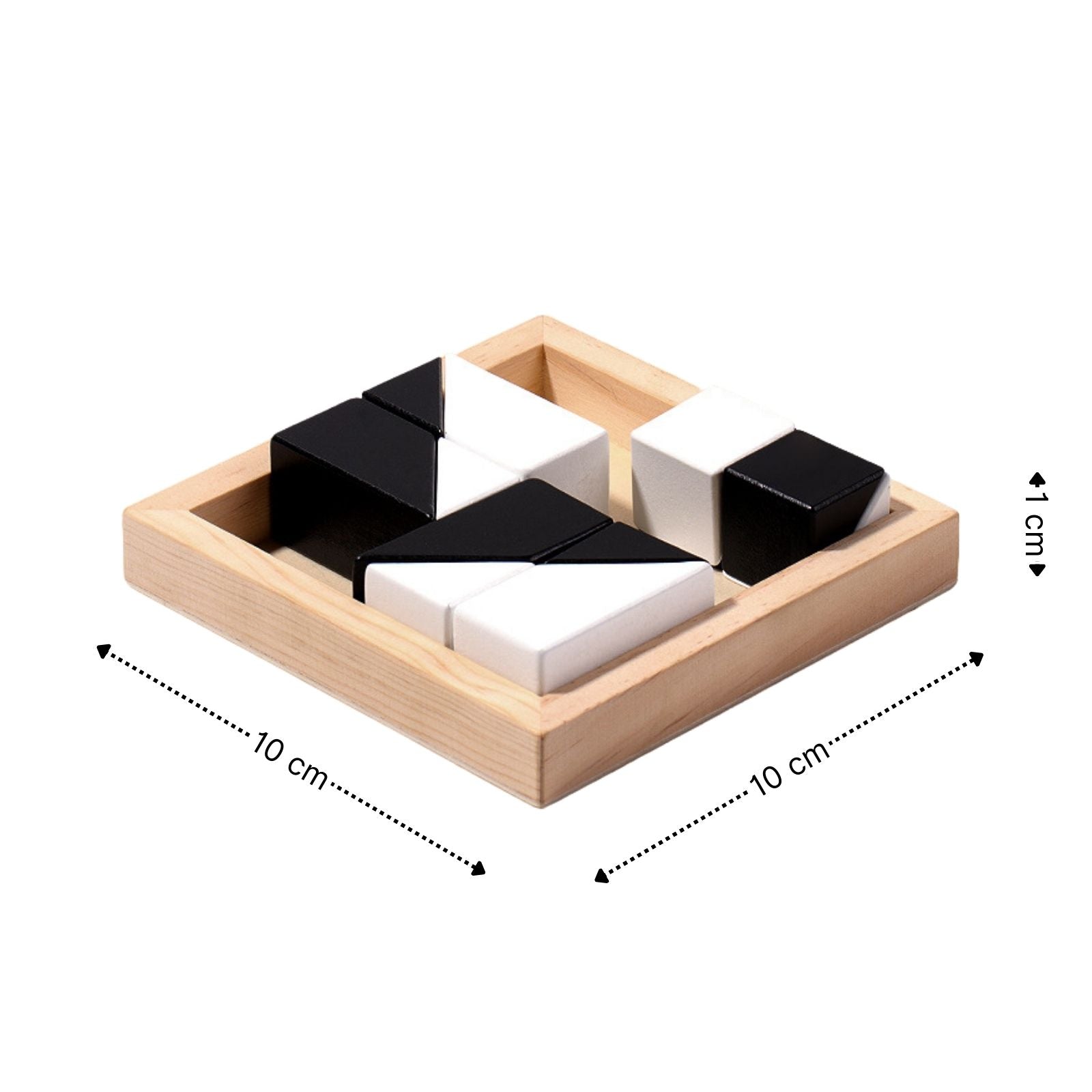 Hölzernes Wimmelbild-Blockpuzzle – Geometrie-Lernspiel Für 2 Spieler, Mit 40 Karten, Für Kinder Ab 14 Jahren
