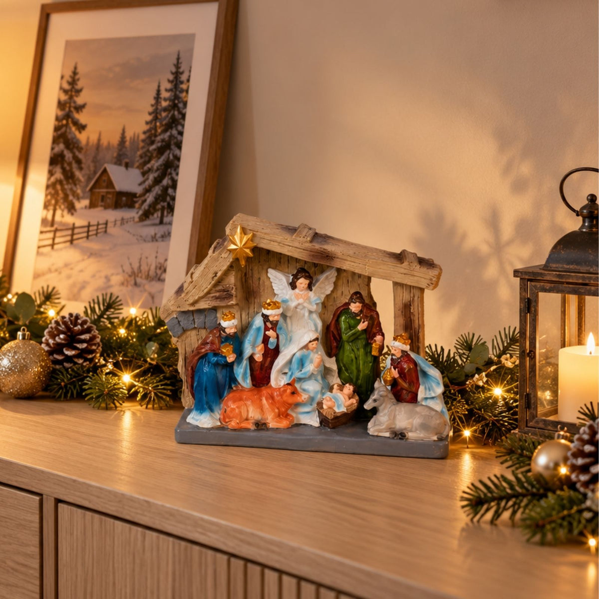 Weihnachtskrippe Weihnachtsstall Krippe Weihnachtsdekoration