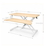 Bürotisch pneumatischer Aufsatz Notebook Schreibtisch Hubtisch Office Desk Arbeitstisch
