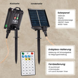 LED-Hanfseil-Lichterkette Lampe Gartenbeleuchtung Solar-Leuchtkette