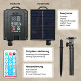 LED-Hanfseil-Lichterkette Lampe Gartenbeleuchtung Solar-Leuchtkette