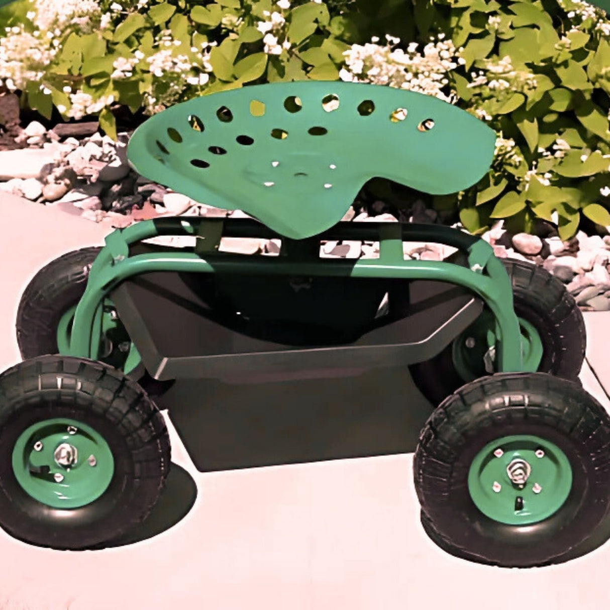 Gartenwagen Transportwagen Fahrbarer Gartensitz Rollsitz Gartenhocker