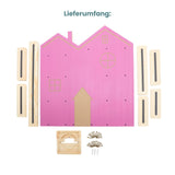 Puppenhaus-Holzregal für Toniebox und Toniefiguren Wandregal