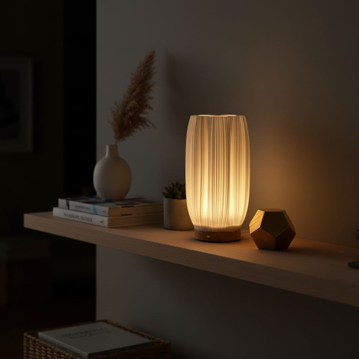 LED-Dekoleuchte Tischleuchte Tischlampe Blumenvase Deko-Vase 3D-Vase