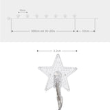 LED Sternenlichterkette 3m Dekolichterkette Sternenlichtgirlande