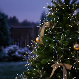 LED Solar-Lichterkette 8.6m Cluster-Lichterkette Büschellichterkette