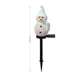 LED Solarlampe Schneemann Solarleuchte Gartenbeleuchtung Dekoleuchte