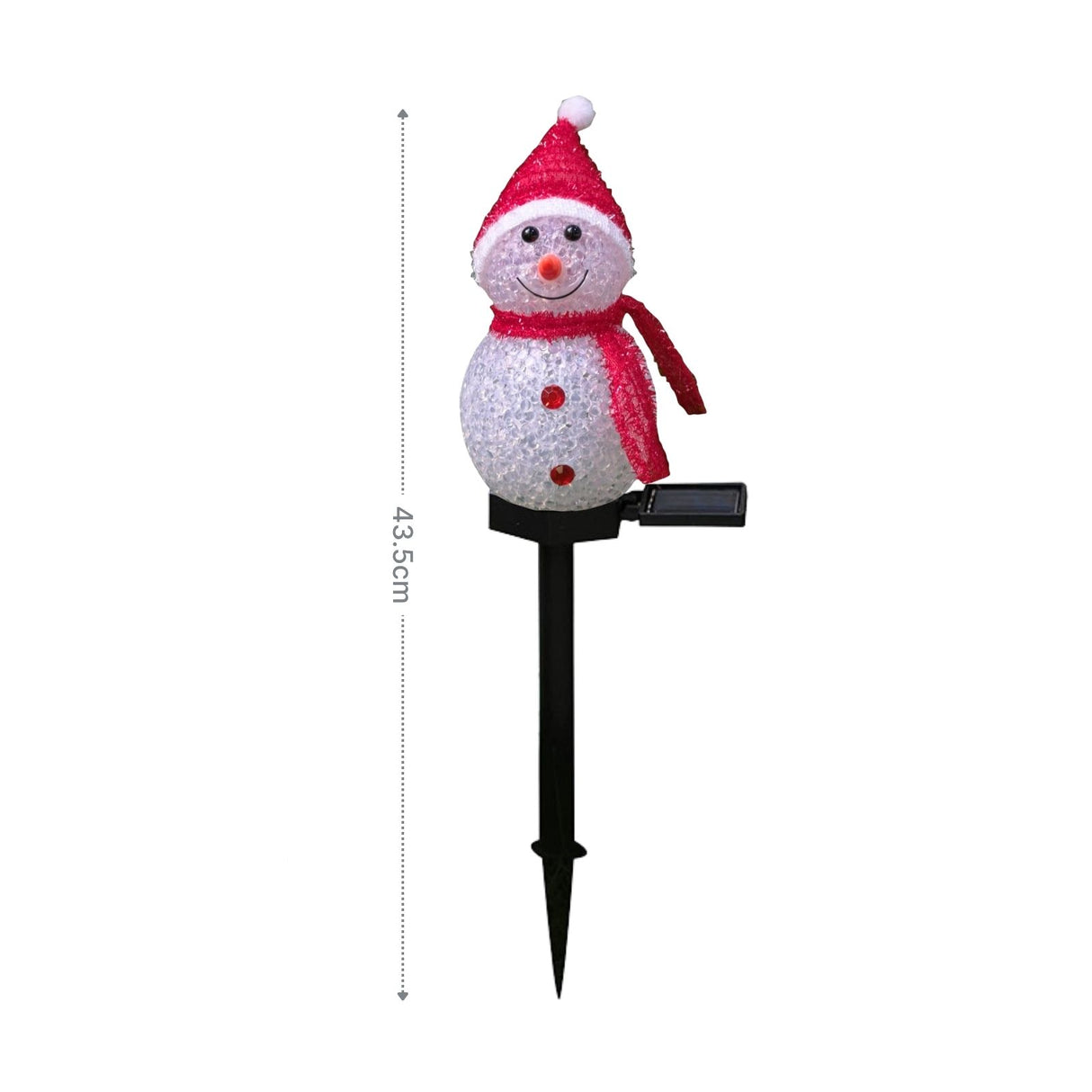 LED Solarlampe Schneemann Dekoleuchte Solarleuchte Gartenbeleuchtung