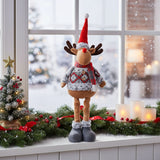 Rentierfigur Deko-Rentier Stehfigur Rentier Elch Dekofigur Winter