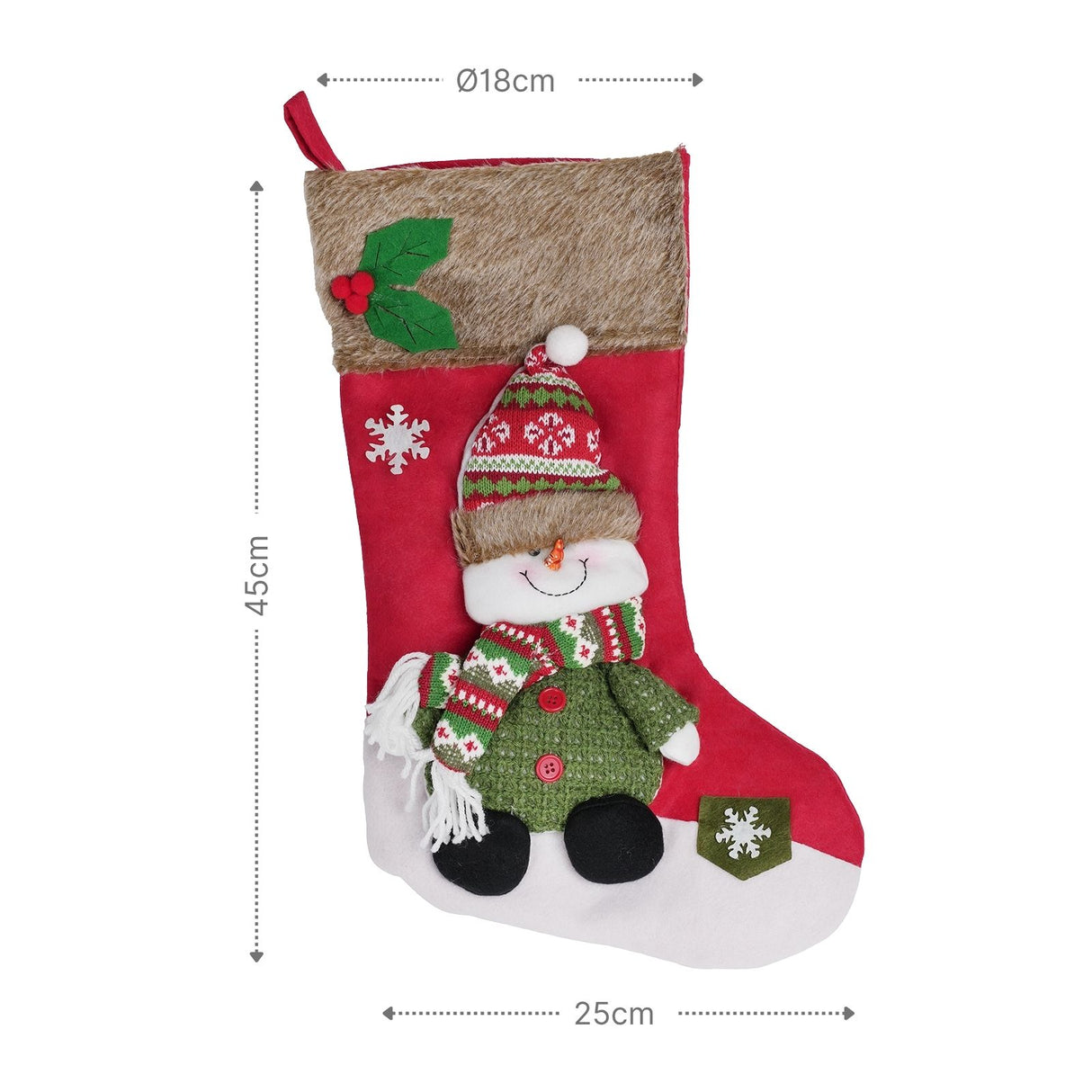 Weihnachtsstrumpf Weihnachtsstiefel Nikolausstrumpf Weihnachtsdeko