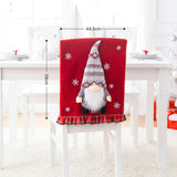 Stuhlhusse mit Wichtel Weihnachts-Stuhldeko Stuhlbezug Stuhlüberzug