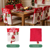 Stuhlhusse mit Schneemann Weihnachts-Stuhldeko Stuhlbezug Stuhlüberzug