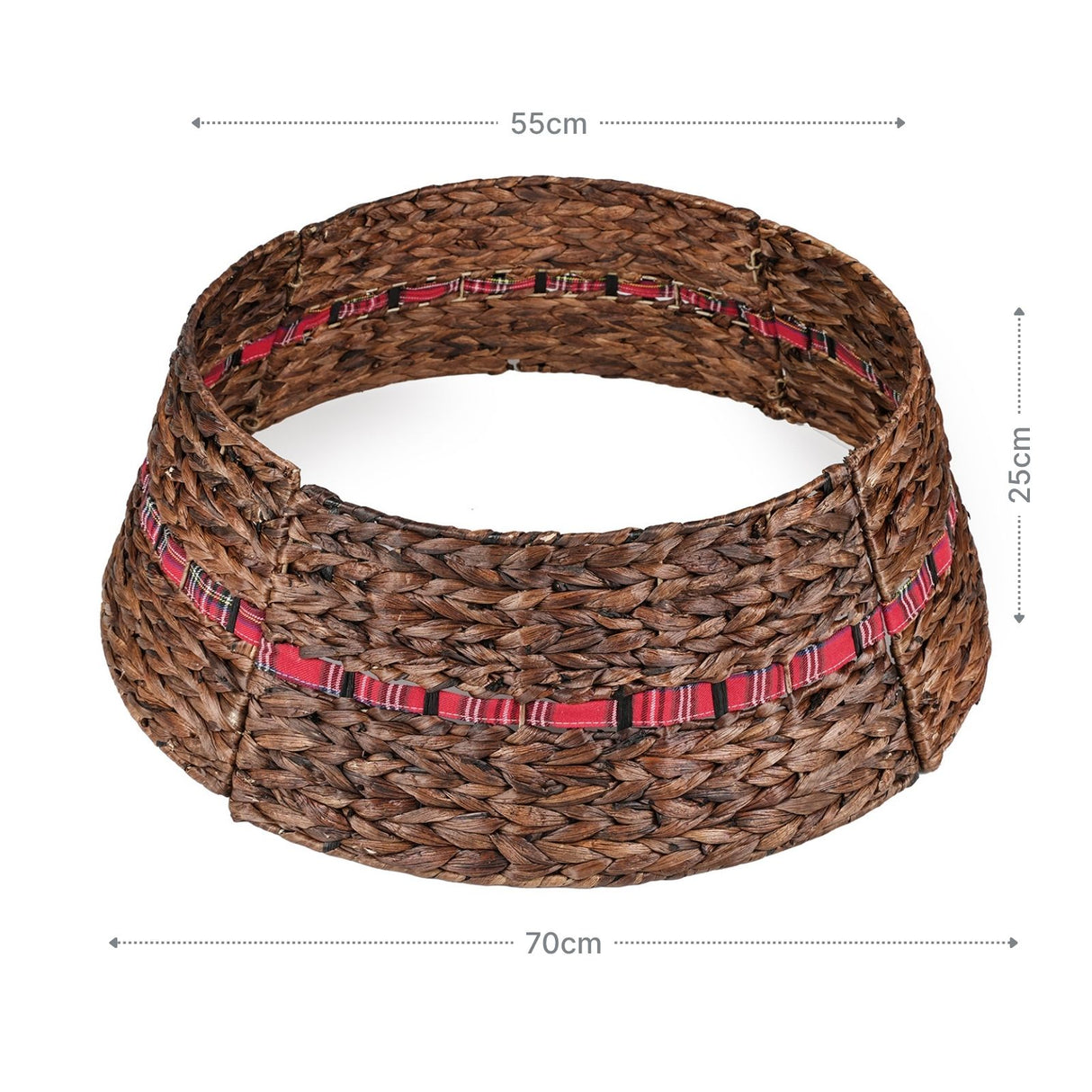 Weihnachtsbaumkorb Tannenbaum-Kragen Christbaum-Rock Flechtkorb