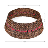 Weihnachtsbaumkorb Tannenbaum-Kragen Christbaum-Rock Flechtkorb