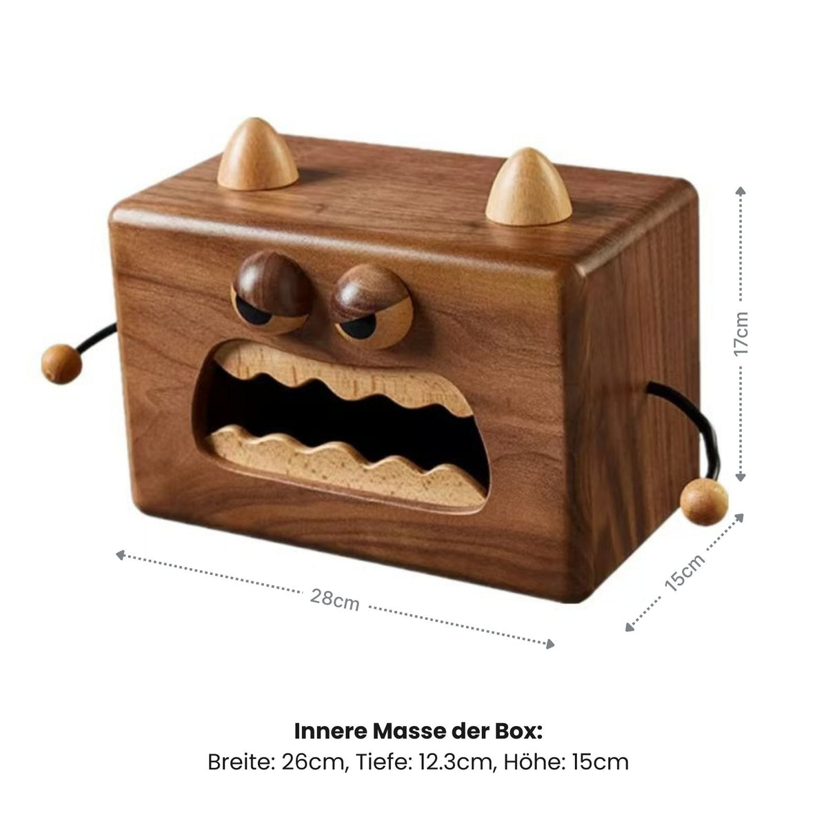 Holz-Taschentuchbox Taschentuchspender Kosmetiktuchbox Dekobox