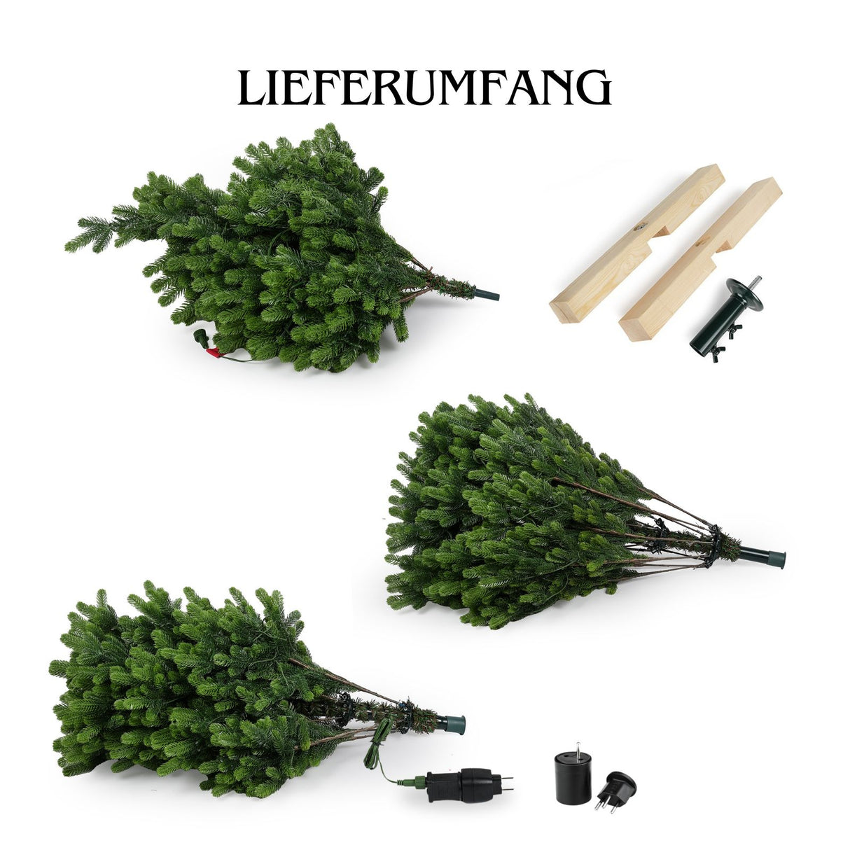 Weihnachtsbaum 210cm mit LED Kunsttanne Christbaum Tannenbaum Tanne