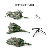 Weihnachtsbaum 180cm mit Schnee Tannenbaum Kunsttanne Christbaum