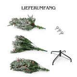 Weihnachtsbaum 210cm mit Schnee Christbaum Tannenbaum Kunsttanne
