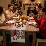 Tischläufer Wichtel Tischband Weihnachtsdeko Tischdecke Tischdeko