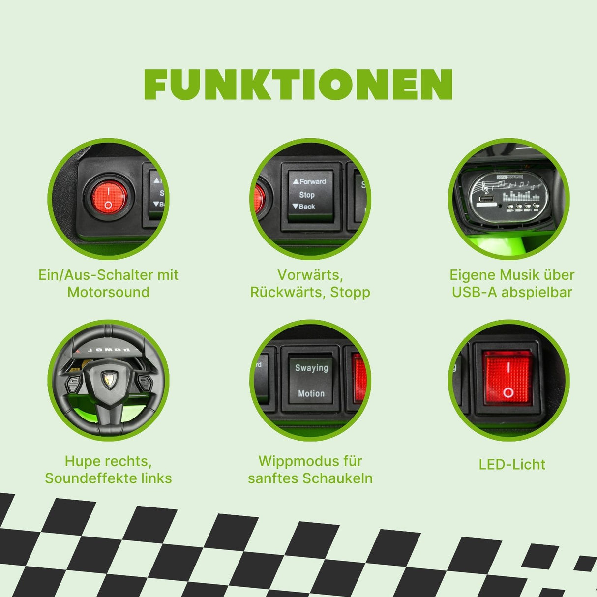 Elektroauto für Kinder Sportwagen Kinderauto Elektrofahrzeug Spielzeug