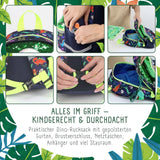Dinosaurier-Rucksack Kinderrucksack Kindergartenrucksack Dino-Rucksack