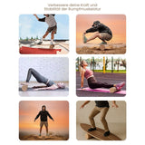 Balance Board mit Rolle Holz-Balancierbrett Balance Trainer Trickboard