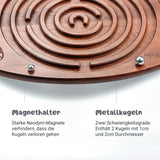 Kinder-Balanceboard aus Holz mit Labyrinth-Spiel Balancierbrett Wippe
