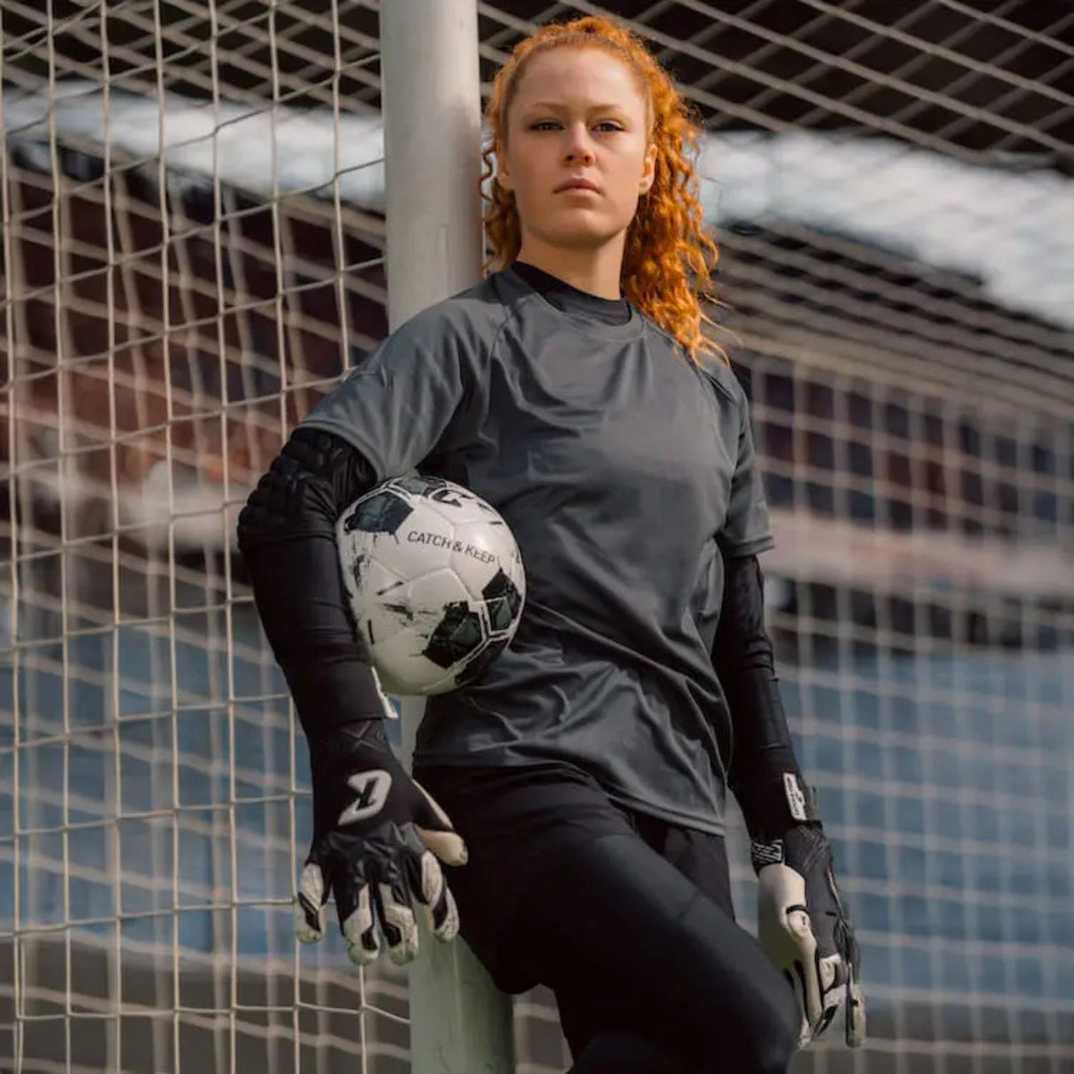 Fussballhandschuhe Pulse X Black Gr. 6 Torwart Goalie Handschuhe