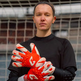 Fussballhandschuhe Pulse X Red Gr. 11 Torwart Goalie Handschuhe