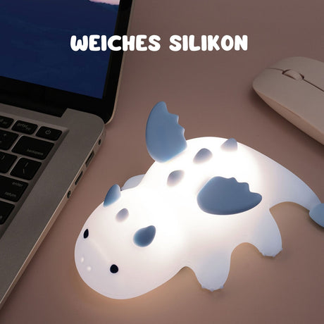 LED-Drachen-Nachtlicht Kinder-Nachttischlampe Tierlicht Tischleuchte