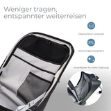 2in1 Kinderwagenkoffer Handgepäck Hartschalenkoffer Buggy Trolley