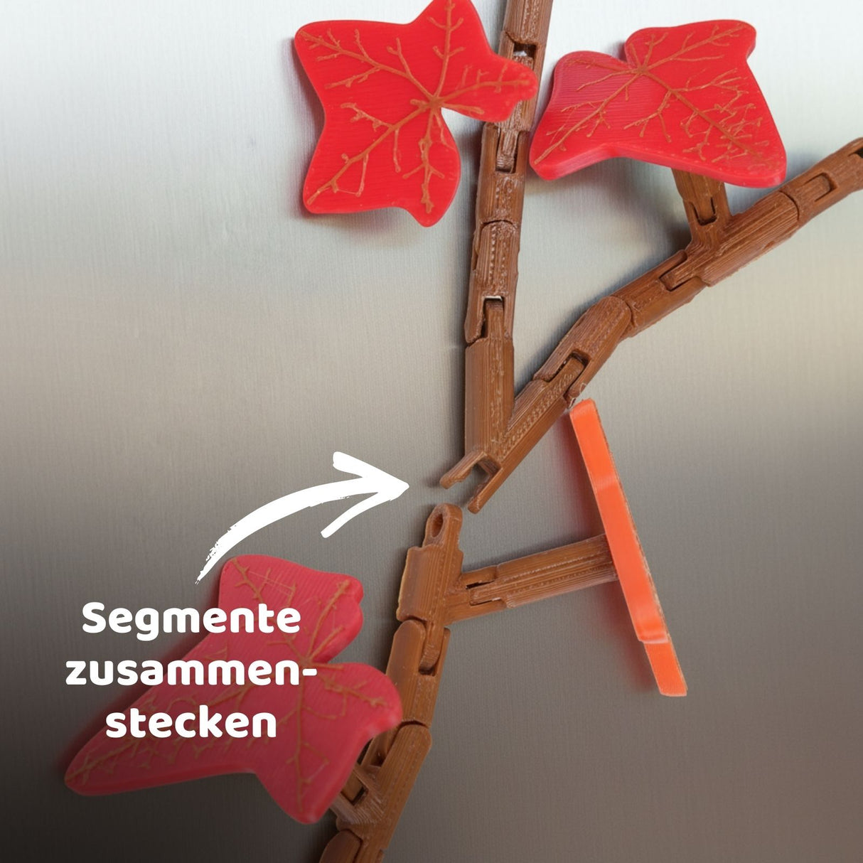 23-tlg. 3D Efeu-Kühlschrankmagnet-Set Efeuranken-Deko Magnet