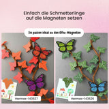 8er Magnet-Set Deko-Schmetterling Monarchfalter-Magnet Kühlschrankmagnet