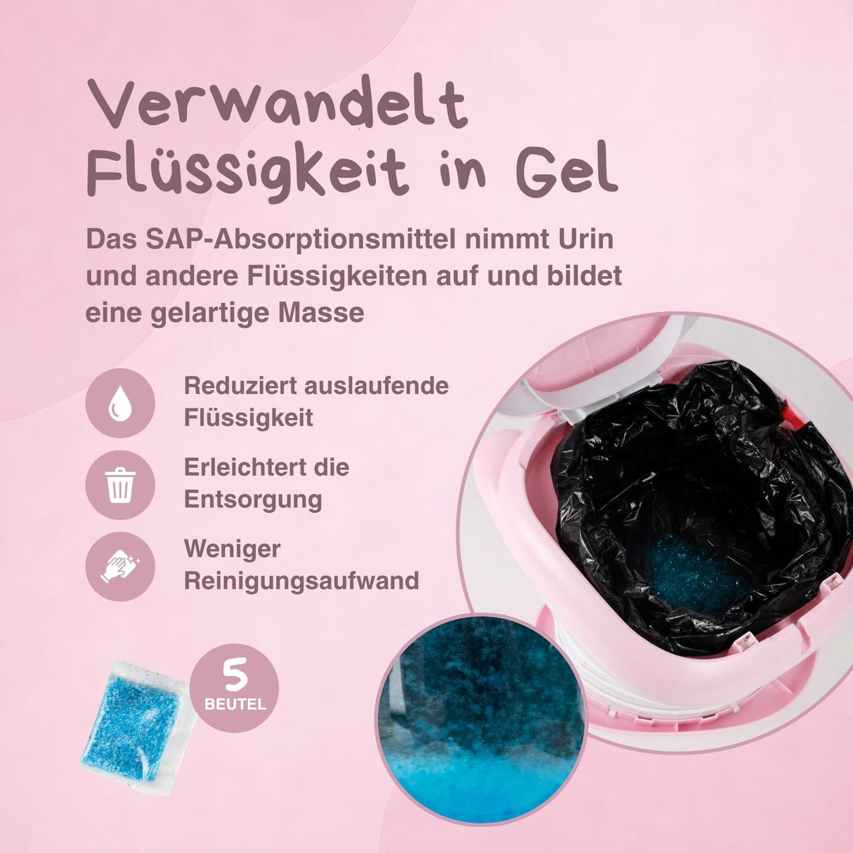 Tragbare Kindertoilette Säuli Toilette Toilettentrainer Reise-Töpfchen