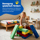24-tlg. Schaumstoffbausteine-Set Softbausteine Stapelblöcke Bausteine