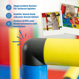Klettergerüst für Kinder mit Rutsche und Hängebrücke Spielturm