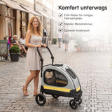 2in1 Haustier-Reisebuggy Hunde-Autositz-Buggy Hundebuggy Haustierwagen