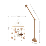 Mobile mit Halterung Stern Weiss Babymobile mit Glockenhalter