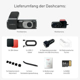 4K Dual-Dashcam mit Hardwire-Kit Auto-Kamera mit Stromanschluss-Set
