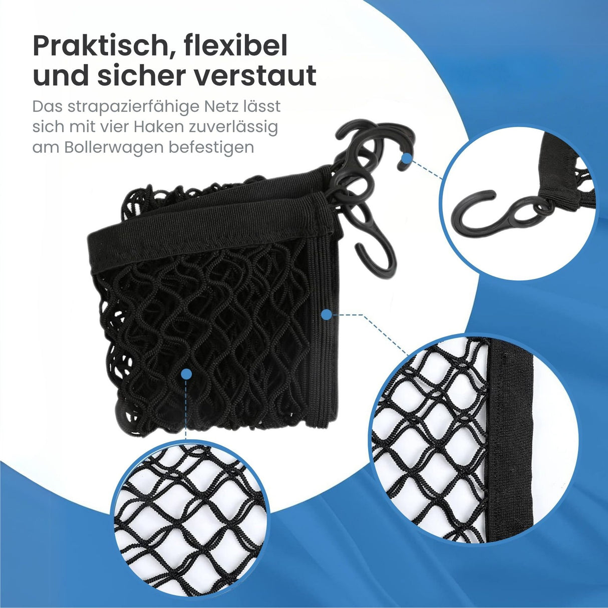 Bollerwagen mit Netztaschen Leiterwagen mit Seitentaschen