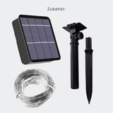 LED-Solar-Gartenbeleuchtung 32m Dekoleuchte Outdoor-Leuchtgirlande