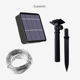 LED-Solar-Dekoleuchte 22m Gartenbeleuchtung Outdoor-Leuchtgirlande