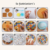 2er-Set DIY-Mosaik-Untersetzer Saturn Stern Untersetzer-Bastelset