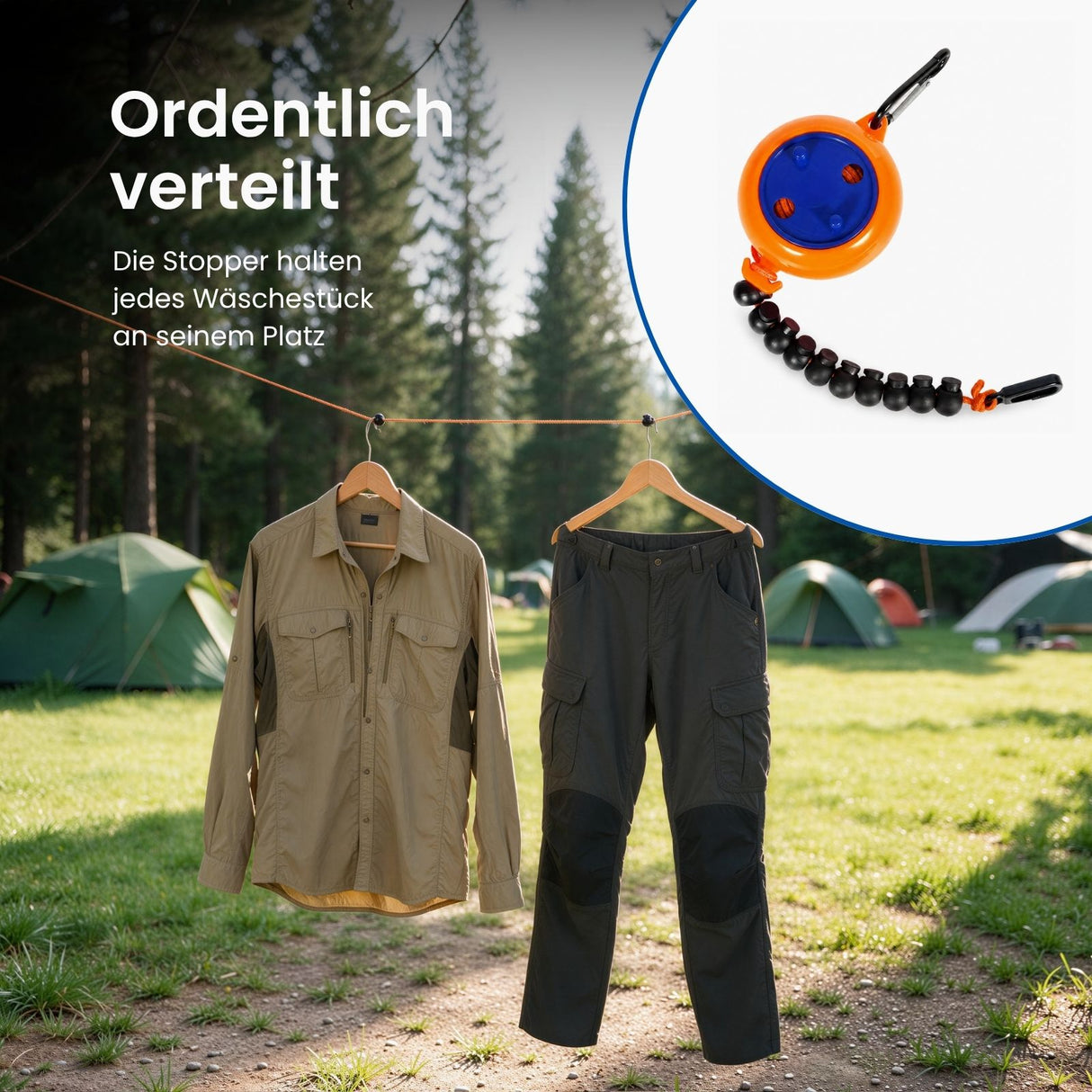 Ausziehbare Reisewäscheleine Trocknungsleine Wäscheschnur Aufhängeleine